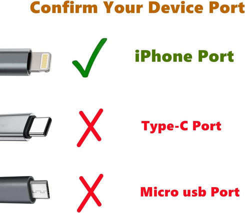 Cell Phone Fan for iPhone - 4 Pack Personal Mini USB Fan Plug in Mobile Phones, Small Portable Pocket Cellphone Fan for iPhone 14 13 12 11 10 9 Plus Pro Max iPad by YUNLOVXEE