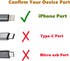 Cell Phone Fan for iPhone - 4 Pack Personal Mini USB Fan Plug in Mobile Phones, Small Portable Pocket Cellphone Fan for iPhone 14 13 12 11 10 9 Plus Pro Max iPad by YUNLOVXEE