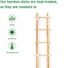 24 Inch 3 Pack Cambaverd Trellis for Potted Plants, Bamboo Trellis Indoor, Natural Garden Trellis for Climbing Plant