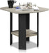 Furinno SIMPLE DESIGN Side Table, 2-Tier Modern End Table with Soft Edges,