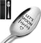 Let's Spoon Forever, Funny Engraved Spoon for Coffee/Tea/Ice Cream/Dessert, Food Lover Gifts with Gift Box