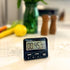 Escali Extra Loud Display Digital Kitchen Timer with Clock Mode, Magnetic Back, Recall Timer