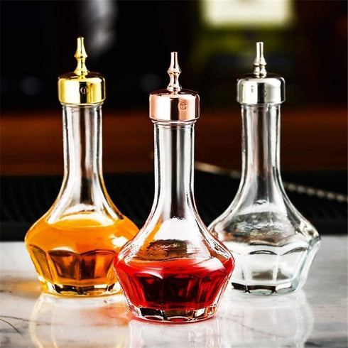 SuproBarware Bitters Bottle Set - Glass Dash Bottle with Dasher Top, 1.7oz Professional Bar Tool for Cocktail, Home Bar