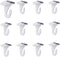 12 Pair Drop Ceiling Hooks, Heavy Duty White T-Bar Track Clip Hooks for Hanging Plants & Decorations