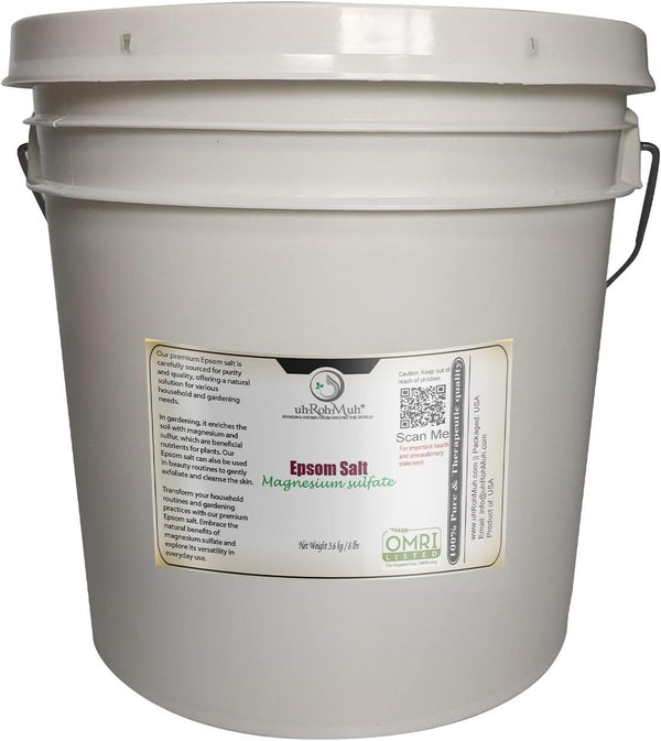 Epsom Salt Bulk Magnesium Sulfate Premium Natural OMRI Listed USA Sourced Unscented