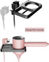 Wall Mount for Blow Dryer - Hair Tool Storage Organizer, Compatible with Flat Iron Holder (Black)