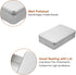 uxcell 2Pcs Metal Tin Box Containers, 7.1x4.3x1.6 Inch Silver Mini Portable Hinged Tins Box with Lid for Home Storage