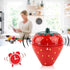 Maxmartt Strawberry Shaped Kitchen Timer, Wind Up 60 Minutes Manual Countdown Timer, Cute Loud Ring