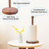 14" 6.7" Acacia Wooden Paper Towel Holder, Large Heavy Base Wooden Kitchen Paper Towel Roll Stand Organizer Free