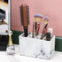 zccz Toothbrush and Toothpaste Holder, Multifunctional Countertop Organizer with 6 Slots for Bathroom Shower Vanity