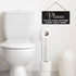 Sensitive Plumbing Bathroom Sign - Do Not Flush Except Toilet Paper for Septic System