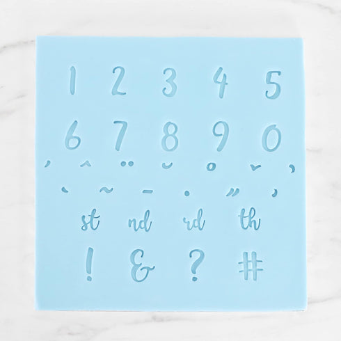 PME Fun Fonts-Numerals & Special Characters Set of 31, Collection 1, Standard Blue