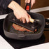 2 Pack 8 4 Inch x Cast Iron Grill Press, Flat Heavy Weight Chef Press Bacon Griddle Press with Wooden Handle, Steak