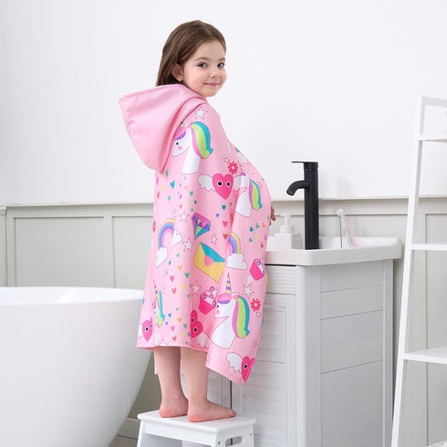 Towel,30" 50" 3-10 UOMNY Unicorns Hooded Towels for Kids,Soft Kids Beach x for Years Girls,Hooded Bath Towel,Toddler
