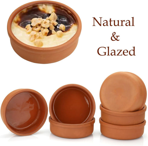 Set (Set 6)- Areste Mexican Clay Cookware of Terracotta Cooking Pots, Bowls, Plates, and Serving Dishes - Premium
