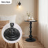 OIKASSU Metal Small Round End Table,Vintage Bedside Drink Table Nightstand for Small Spaces,Modern Accent Pedestal