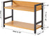 IBUYKE 2-Tier Industrial Spice Rack, Desktop Storage Organizer for Kitchen, Office, Living Room, Nature, UTLJ002N