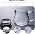 Hemoton Clear Glass Teapot with Stainless Steel Infuser Lid, 460 ml Tea Kettle for Blooming and Loose Leaf Tea