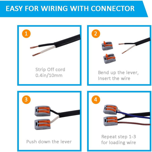 25FT 14 AWG 2 Prong Pigtail Power Cord, 110V Black Cable Open Wire, Heavy Duty 120V 15A Electrical Repair Cord