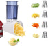 Airpro Slicer Shredder Attachment for KitchenAid Stand Mixer, Vegetable Slicer, Cheese Grater, Dishwasher Safe (Blue)