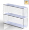 ELEpure Clear Acrylic Display Shelf Case for Mini Funko Pop, Wooden Display Stand