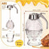 Zyntrytong Honey Dispenser,Honey Dispenser No Drip,ABS Honey Pot with Stand, Maple Syrup Honey Container, No Drip Syrup
