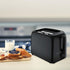 OVENTE Electric 2 Slice Toaster Machine with 6-Shade Toast Settings, 700W Power, Black TP2210B