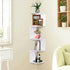 ShellKingdom Corner Shelf Wall Mount, 5 Tier Corner Bookshelf, Floating Display Shelves