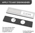 KitchenTour Dishwasher Magnet Clean Dirty Sign, Premium Stainless Steel Grade 304 Non-Scratch Magnet for Dishwasher,