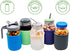 Quart 32oz Silicone Sleeves/Jackets for Protecting Ball, Kerr, Canning Jars by Mason Jar Lifestyle (Charcoal Gray, 2