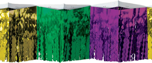 2-Ply Diamond Metallic Fringe Drape, Flame Resistant