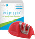 50883 Edge Grip 2-Stage Knife Sharpener - Red, Coarse & Fine Sharpeners, Compact, Non-Slip Base