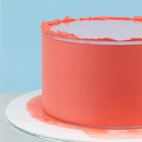 Cake Decorating Acrylic Disk Set of 2 for Buttercream Icing, 8.50" with 3/16" Thickness