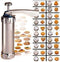 YOOUSOO Cookie Press Maker Kit, Stainless Steel Spritz Cookie Maker with 20 Discs and 4 Piping Tips