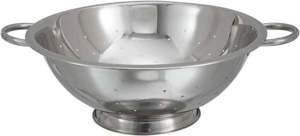 Winco 14-Quart Stainless Steel Colander with Base