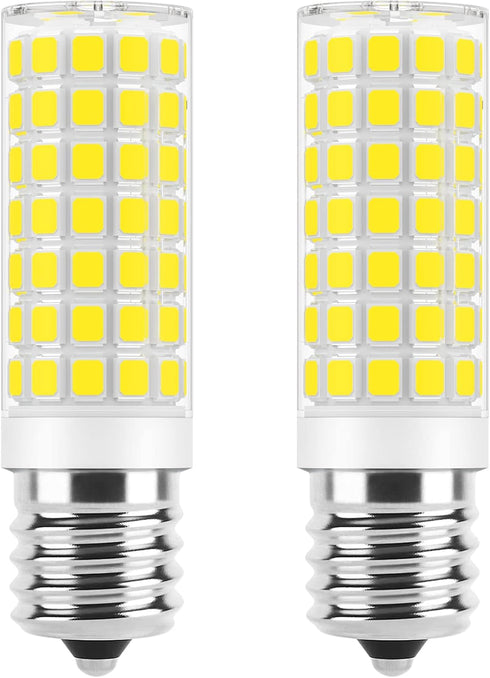 E17 LED Bulb Dimmable, 7W Microwave Oven Bulbs, 120V 60W Equivalent, Natural White 4000K, 2 Pack for Whirlpool Maytag