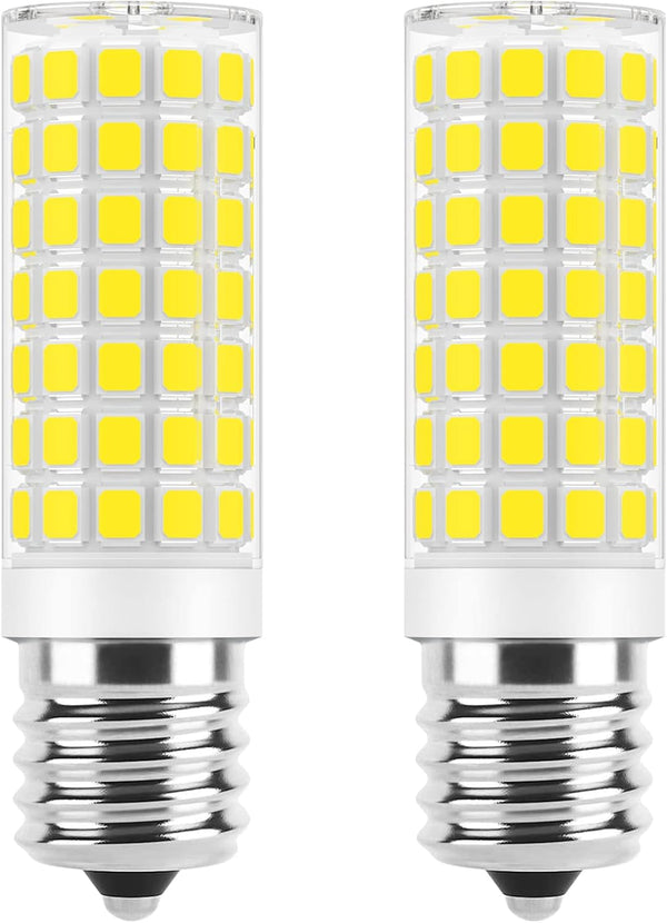 E17 LED Bulb Dimmable, 7W Microwave Oven Bulbs, 120V 60W Equivalent, Natural White 4000K, 2 Pack for Whirlpool Maytag