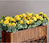 Jasion Artificial Roses Flowers - 10 Heads Silk Bouquet for Home Office Parties and Wedding Decoration (Yellow)