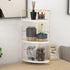 Golden 3-Tier Kitchen Spice Rack, Triangle Bathroom Countertop Storage Shelf, Stackable Organizer, Corner Shelf
