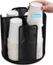 Rotatable Cup and Lid Organizer with 4 Compartments, Coffee Cup Dispenser for 5-16 oz Paper Cup Storage