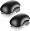 MR.SIGA Fruit and Vegetable Cleaning Brush, Pack of 2, Non Slip Comfortable Grip, Black