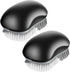 MR.SIGA Fruit and Vegetable Cleaning Brush, Pack of 2, Non Slip Comfortable Grip, Black