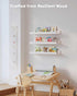Onlysky Scalloped Shelves, Nursery Book Shelves, Floating Book Shelves for Wall, Toddler Nusery Deocr