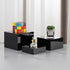 Sets 3 set,retail counter,Nesting Bottoms(Black,1Set) of Acrylic Catering Supplies Display Stand Buffet Risers