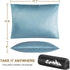 Ivellow Compressible Memory Foam Travel Pillow - Shredded Firm Supportive Camping Pillow for Adults Kids, Blue-M