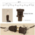 8FT 10 Count Bulbs LIDORE Super Bright Clear Mini Christmas Tree String Lights, Gift for Decoration, with Brown Cord