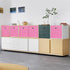 Foldable Storage Cubes Bins, 11 Inch Cloth Storage Box Organizer Set of 3 with Dual Handles for Home