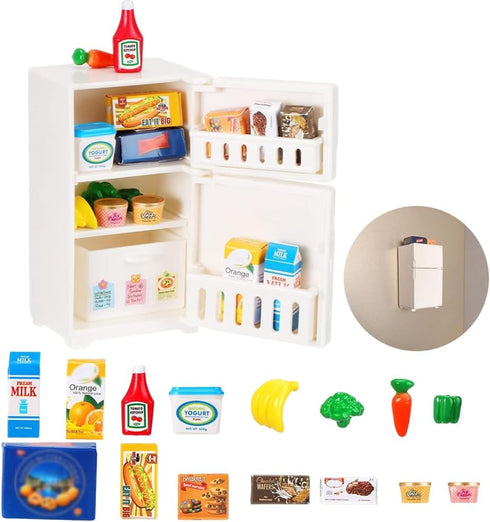 Ouliget Miniature Model Refrigerator Fridge Magnet,Unique Novelty Cute Mini Fridge Magnet,Mini Refrigerator