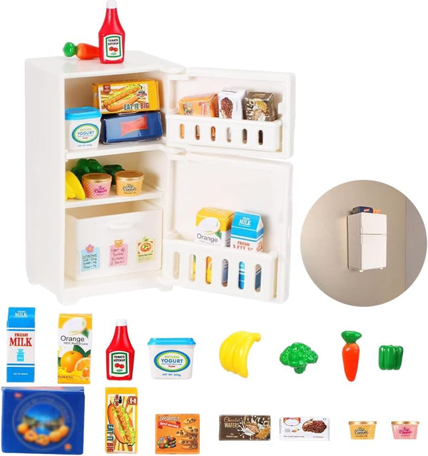 Ouliget Miniature Model Refrigerator Fridge Magnet,Unique Novelty Cute Mini Fridge Magnet,Mini Refrigerator