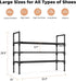 3 16-20 Closet, Tier Shoe Rack, Shoe Organizer Storage for Pair Boot and Sneaker, Stackable Free Standing Shoe Shelf